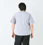 in the attic スエード切替半袖Tシャツ グレー: