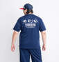 NECOBUCHI-SAN DRYハニカムメッシュ半袖Tシャツ ネイビー: