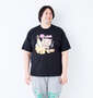 豊天 迷ったらマヨっとけ!美豚DRYハニカムメッシュ半袖Tシャツ ブラック: 身長:182cm/バスト:123cm/着用サイズ:3L