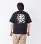 豊天 楽DRYハニカムメッシュ半袖Tシャツ ブラック: 身長：182cm/バスト：123cm/着用サイズ：3L