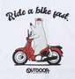 OUTDOOR PRODUCTS 天竺半袖Tシャツ ホワイト: プリント