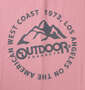 OUTDOOR PRODUCTS DRYメッシュ半袖Tシャツ ピンク: プリント