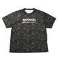 OUTDOOR PRODUCTS DRYメッシュ総柄半袖Tシャツ ブラック: