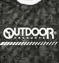 OUTDOOR PRODUCTS DRYメッシュ総柄半袖Tシャツ ブラック: プリント