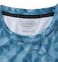 OUTDOOR PRODUCTS DRYメッシュ総柄半袖Tシャツ ブルー:
