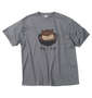 おもしろシリーズ ハニカムメッシュわんこそば半袖Tシャツ グレー