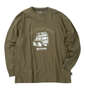 OUTDOOR PRODUCTS 天竺長袖Tシャツ カーキ: