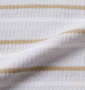 marie claire homme 梨地ボーダー半袖Tシャツ+ハーフパンツ グレージュ×ネイビー: トップス生地拡大