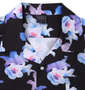 SHELTY 接触冷感オープンカラー半袖シャツ ナイトフラワー: オープンカラー
