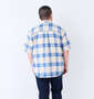 H by FIGER メッシュチェックレギュラー半袖シャツ ベージュ: