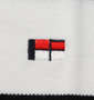 H by FIGER ボーダー半袖ポロシャツ ブラック×チャコール: 左胸刺繡