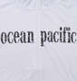 OCEAN PACIFIC 半袖フルジップパーカーラッシュガード ホワイト: フロントプリント