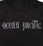 OCEAN PACIFIC 半袖フルジップパーカーラッシュガード ブラック: フロントプリント