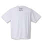 魂 相撲絵デザイン半袖Tシャツ ホワイト: バックスタイル