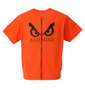 BAD BOY バックZIPロゴプリント半袖Tシャツ オレンジ: バックスタイル