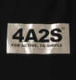 4A2S BOXロゴ半袖Tシャツ ブラック×メタル: プリント拡大