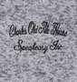 SHELTY ニットフリース刺繍ショールカーディガン ミックスグレー: 胸刺繍
