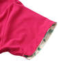 SHELTY 鹿の子ボタニカルフェイクレイヤード半袖ポロシャツ ピンク: 袖口ロールアップ可