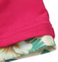 SHELTY 鹿の子ボタニカルフェイクレイヤード半袖ポロシャツ ピンク: 裾口