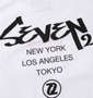 SEVEN2 ストレッチポリエステル半袖Tシャツ ホワイト: プリント拡大