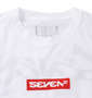 SEVEN2 ストレッチポリエステル半袖Tシャツ ホワイト: