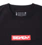 SEVEN2 ストレッチポリエステル半袖Tシャツ ブラック: