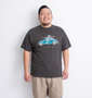 VOLKSWAGEN 天竺半袖Tシャツ チャコール: 身長：178cm/バスト：120cm/着用サイズ：3L