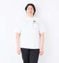 RIMASTER VISION 天竺トリックアート半袖Tシャツ ホワイト: 身長：182cm/バスト：123cm/着用サイズ：3L
