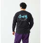 SEVEN2 天竺長袖Tシャツ ブラック: 身長:182cm/バスト:123cm/着用サイズ:3L