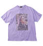 RIMASTER VISION 天竺トリックアート半袖Tシャツ ラベンダー