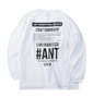 ANT INDUSTRIAL DESIGN 天竺長袖Tシャツ ホワイト