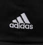 adidas 綿ツイルキャップ ブラック: フロント刺繡