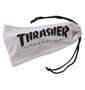 THRASHER ビッグサイズ偏光レンズサングラス ブラック×ダークグリーン: 収納袋