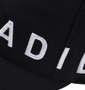 adidas サイドリニアロゴナイロンキャップ ブラック: サイド刺繍