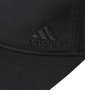 adidas 抗菌・抗ウイルス加工マスク耳紐フック付キャップ ブラック: ロゴ刺繍