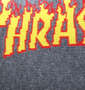 THRASHER 3Pフレイムロゴアンクルソックス 3色ミックス: 生地拡大