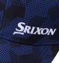 SRIXON グラスイメージドットプリントキャップ ブルー×ネイビー: フロント刺繍&プリント