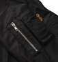 FLAGSTAFF×PEANUTS スヌーピーコラボMA-1ジャケット ブラック: 袖のシガレットポケット