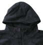 DESCENTE HEATNAVI総柄グラフィックフーデッドジャケット ブラック: スタンドカラー