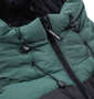DCSHOES 22DOWN HOODEDジャケット グリーン: フード調節裾
