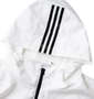 adidas ウーブンフードジャケット ホワイト: