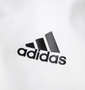 adidas ウーブンフードジャケット ホワイト: 胸プリント