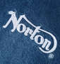 Norton デニム中綿ジャケット サンドネイビー: 胸刺繍