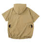TULTEX 空調服®半袖ブルゾン ベージュ: バックスタイル
