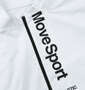 MOVESPORT スタンドストレッチクロスジャケット ホワイト: プリント（前面）