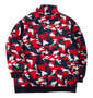 FILA GOLF カモフラ柄ボンディングブルゾン ネイビー系: バックスタイル