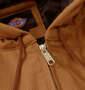 DICKIES ダックアクティブパーカー ブラウンダック: フード調節ひも