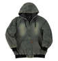 DCSHOES 26PADDED HOODジャケット ライトインディゴデニムブラウンティント: