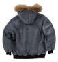DCSHOES 26FUR HOOD FLIGHTジャケット ブラック: バックスタイル