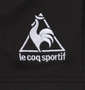 LE COQ SPORTIF エアロドライニットハーフパンツ ブラック: 裾刺繍